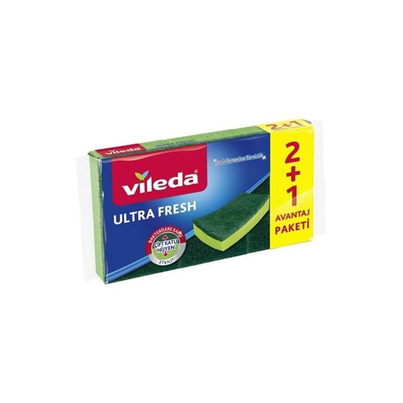 VİLEDA ULTRA FRESH 3 LÜ BULAŞIK SÜNGERİ 