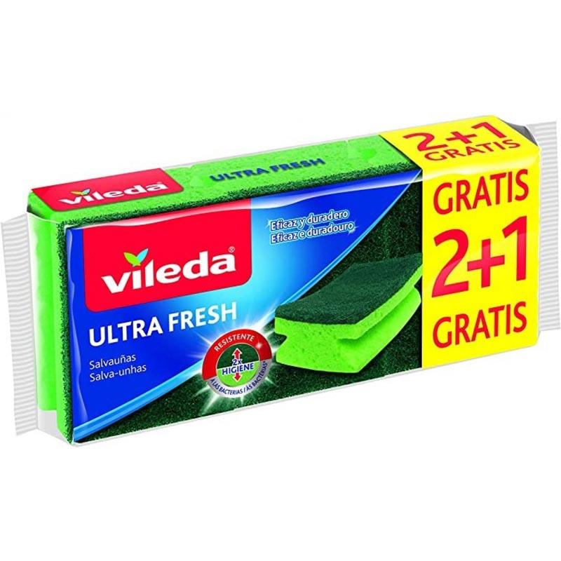 VİLEDA ULTRA FRESH OLUKLU BUL. SÜNGERİ 3 LÜ