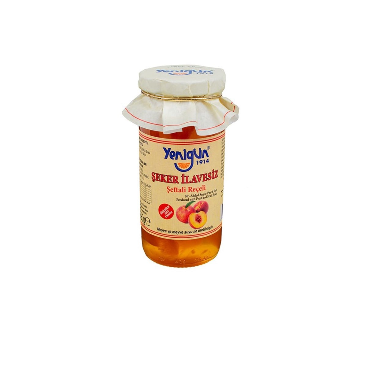 YENİGÜN ŞEKERSİZ ŞEFTALİ REÇELİ 290 GR
