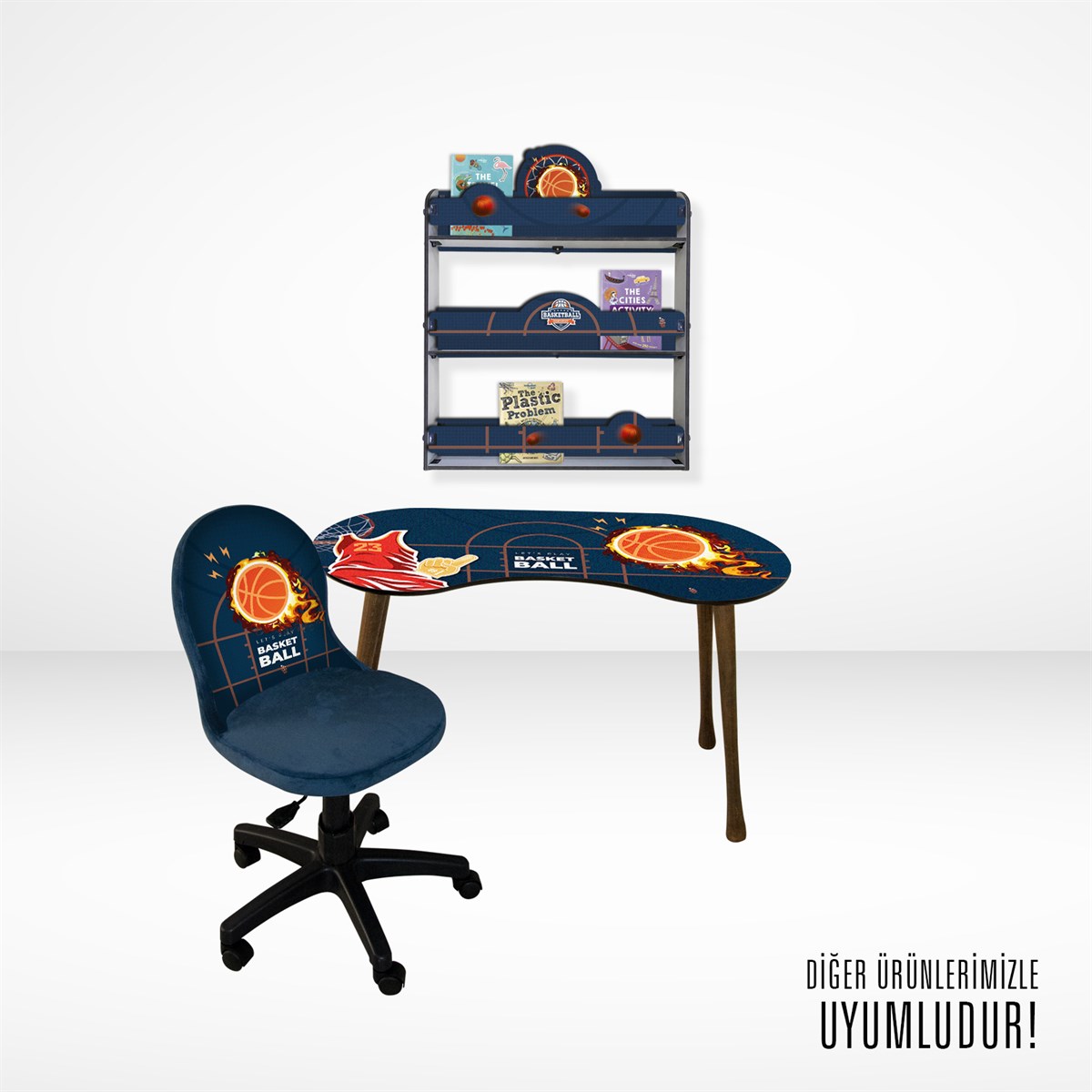 BASKETBALL ÜÇLÜ DUVAR RAFI