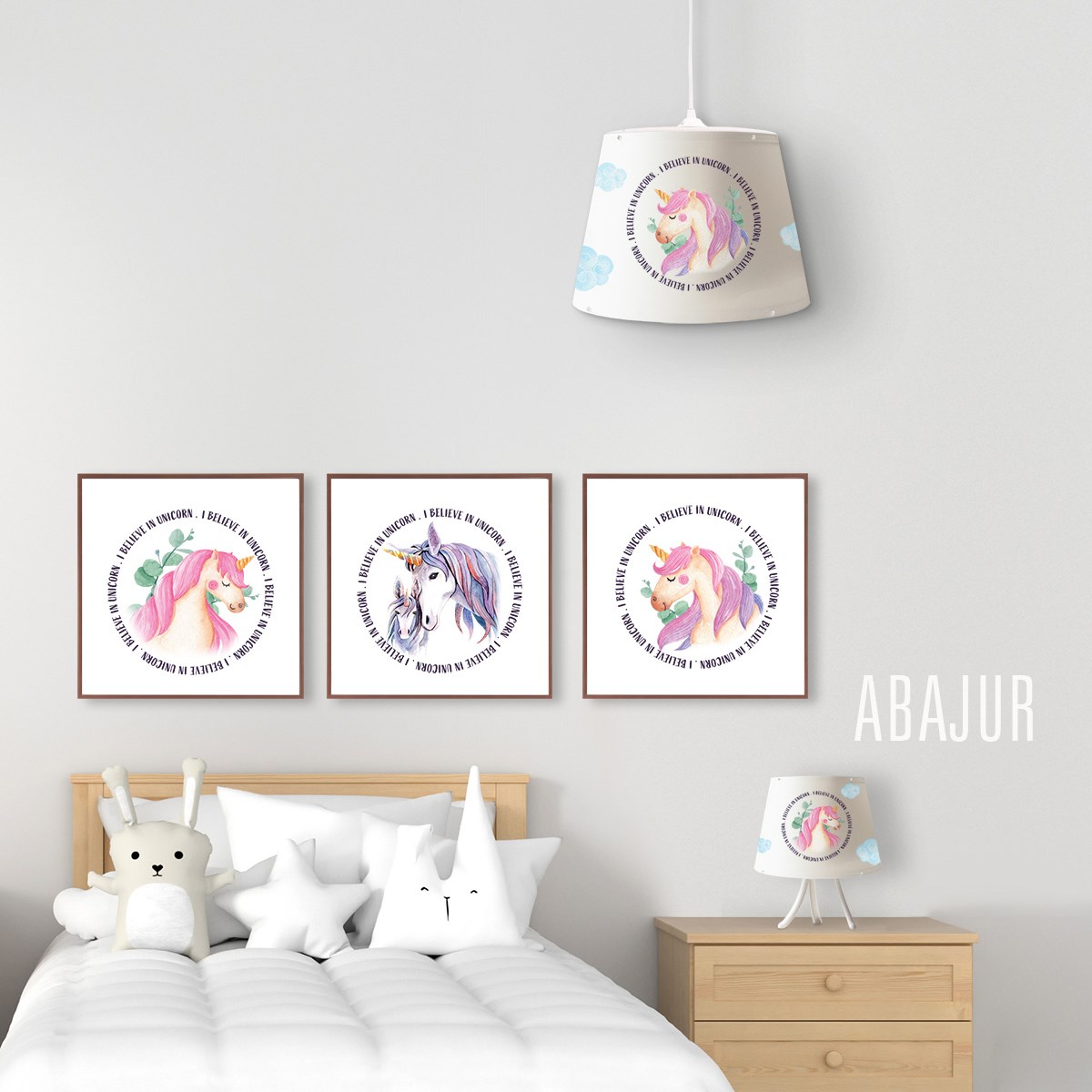 BELIEVE UNICORN KONİK ABAJUR