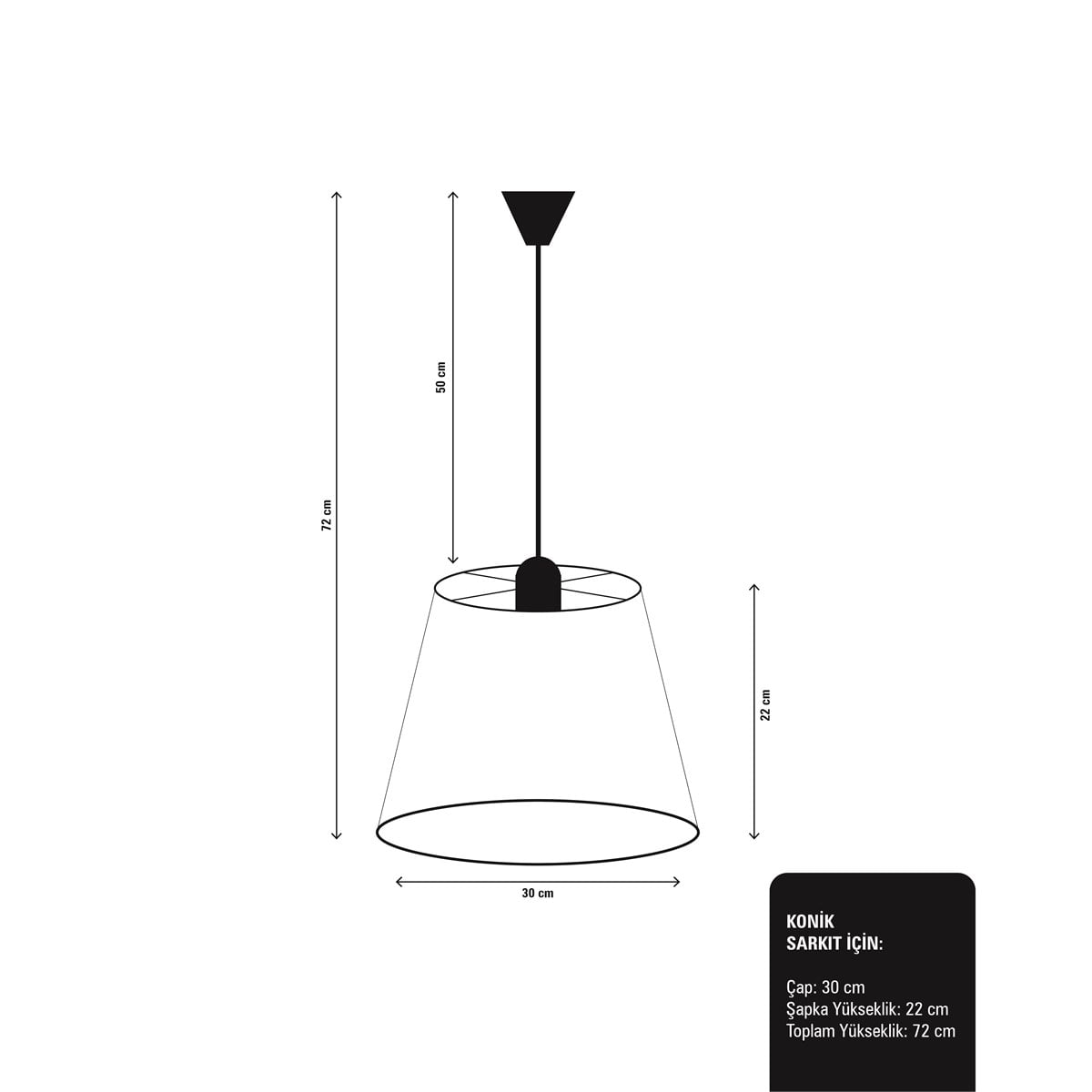 CASTLE DAİRE SARKIT AYDINLATMA (LARGE)