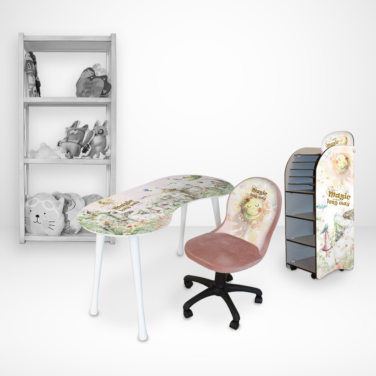 CASTLE LOU KİTAPLIK - SEPERATÖRLÜ