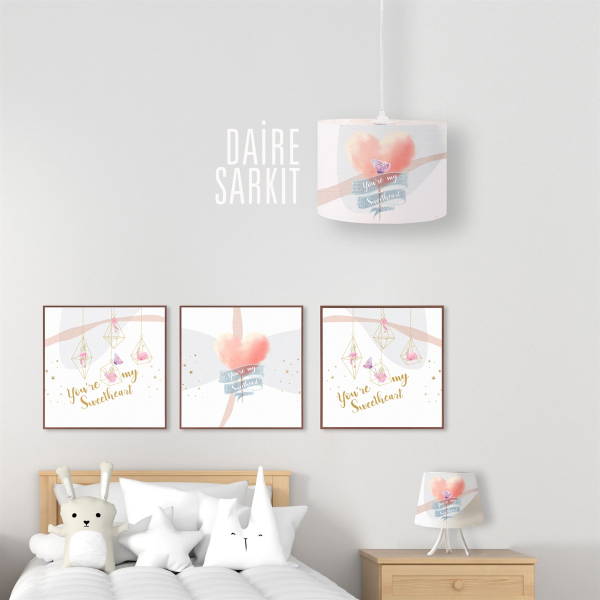 COTTON CANDY DAİRE SARKIT AYDINLATMA (LARGE)