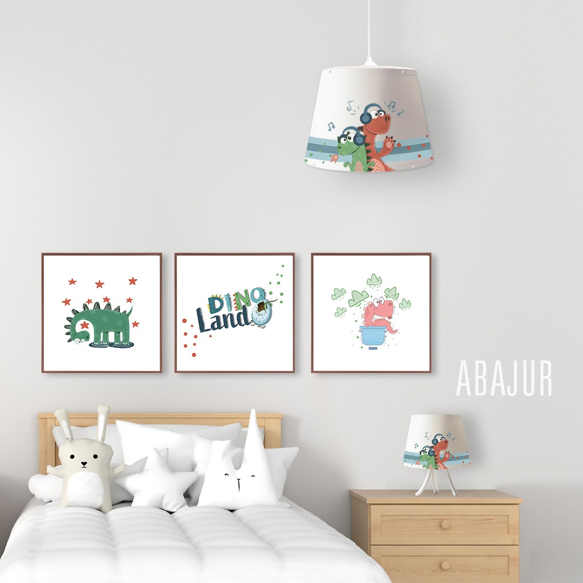 CUTE DINO KONİK ABAJUR