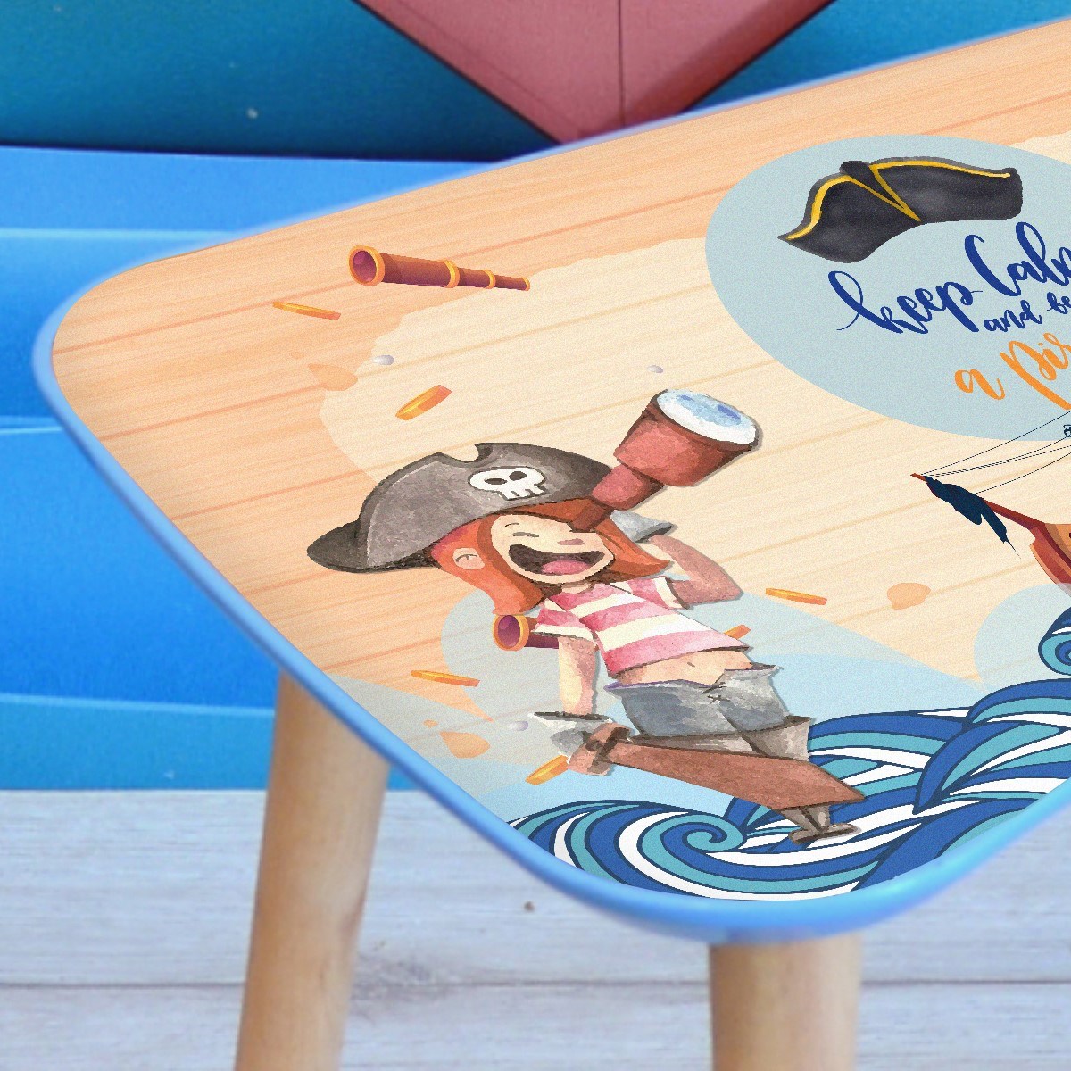 KORSAN TABURELİ MASA SETI (2-4 YAŞ)