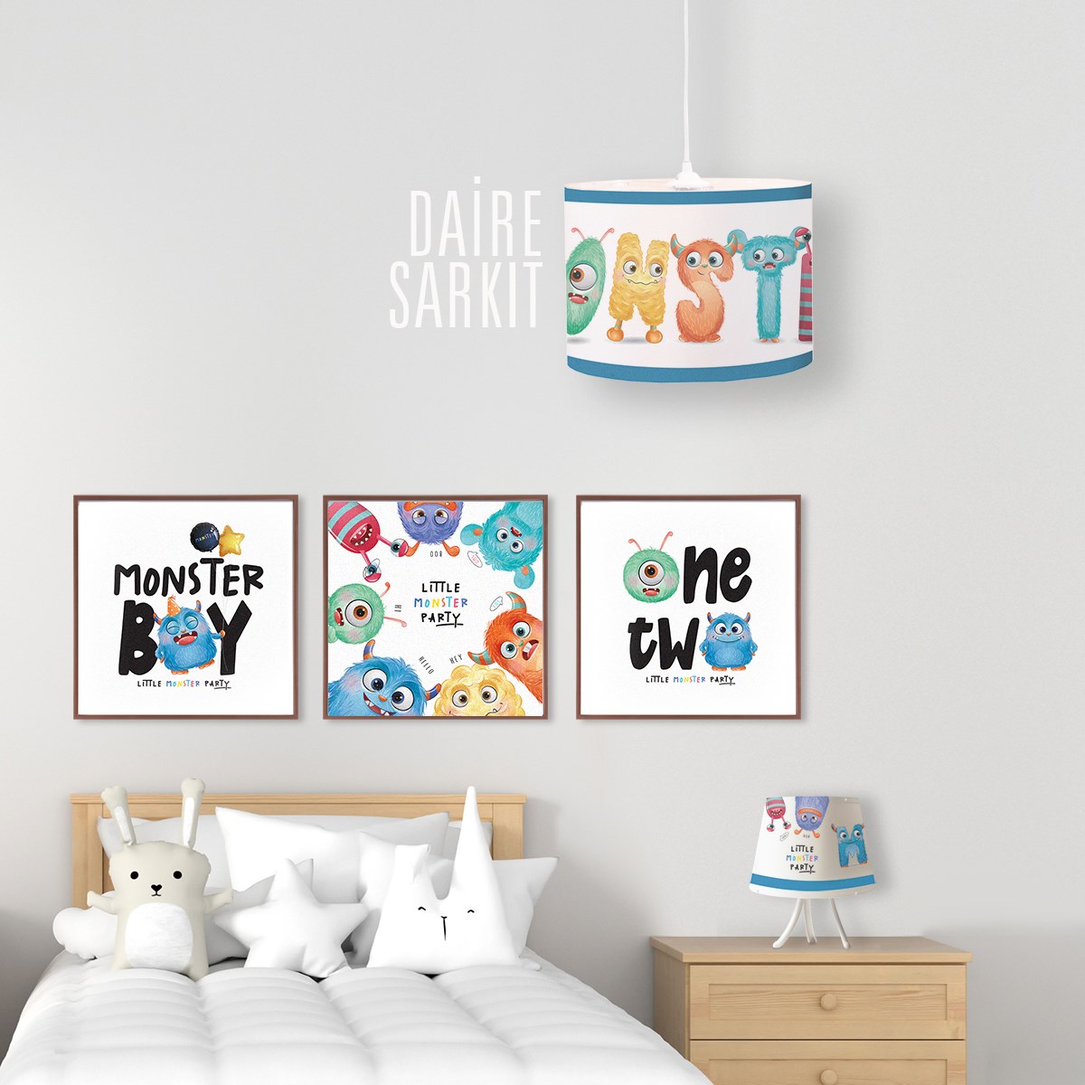 MONSTER DAİRE SARKIT AYDINLATMA (LARGE)