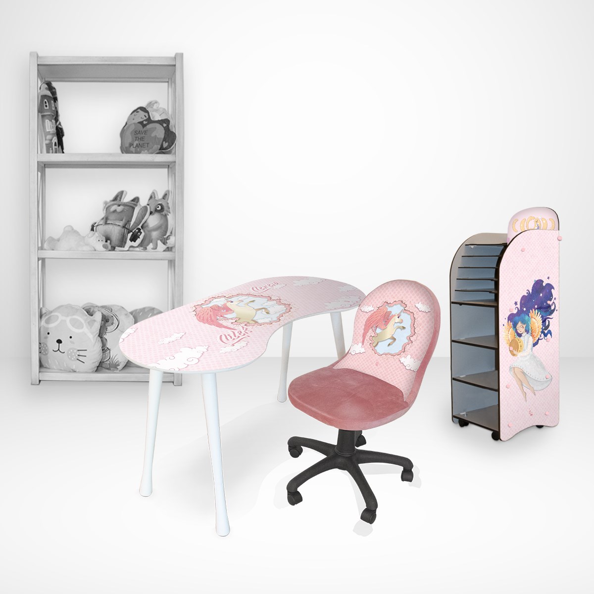 MOON FAIRY LOU KİTAPLIK - SEPERATÖRLÜ