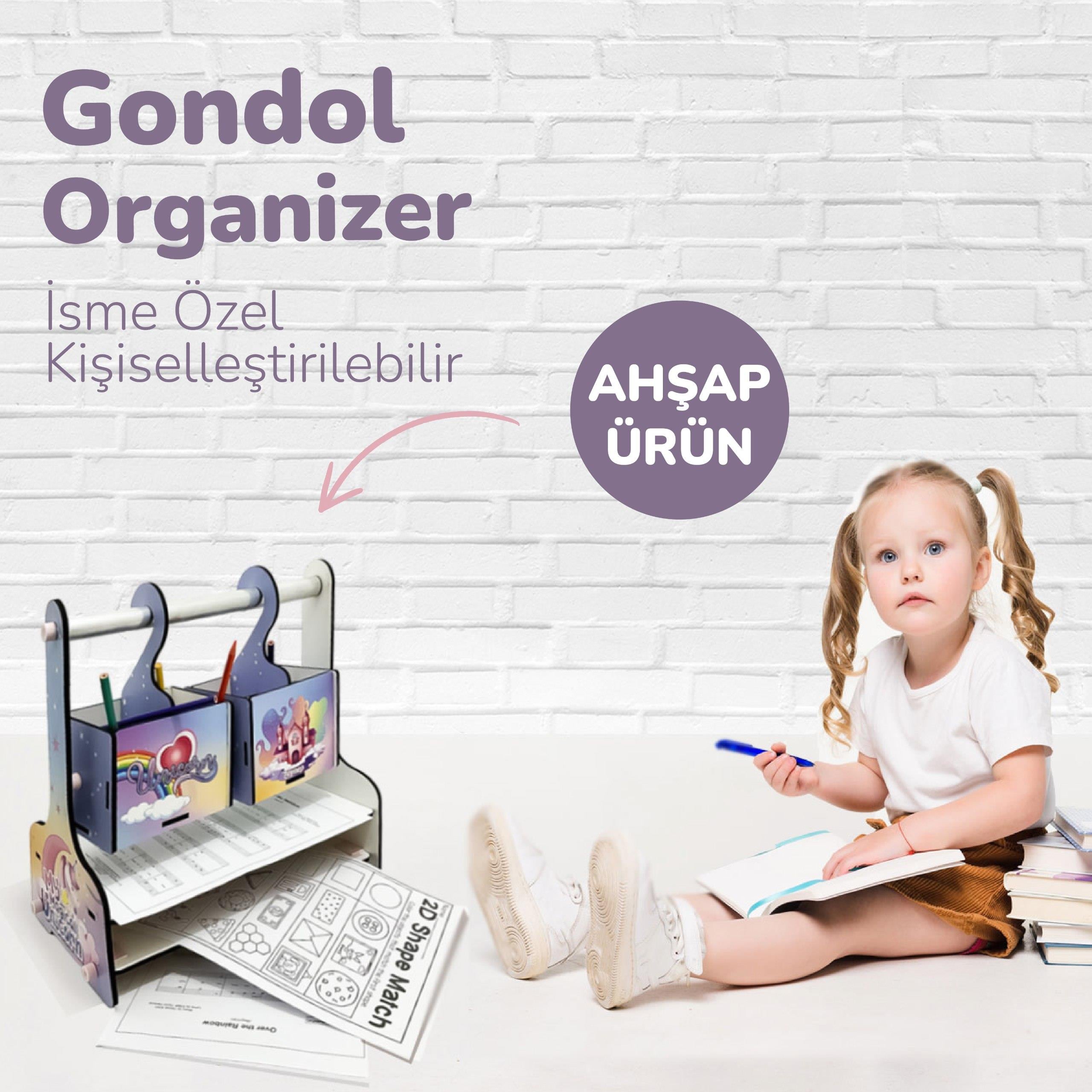 POPCORN GONDOL ORGANIZER KIZ