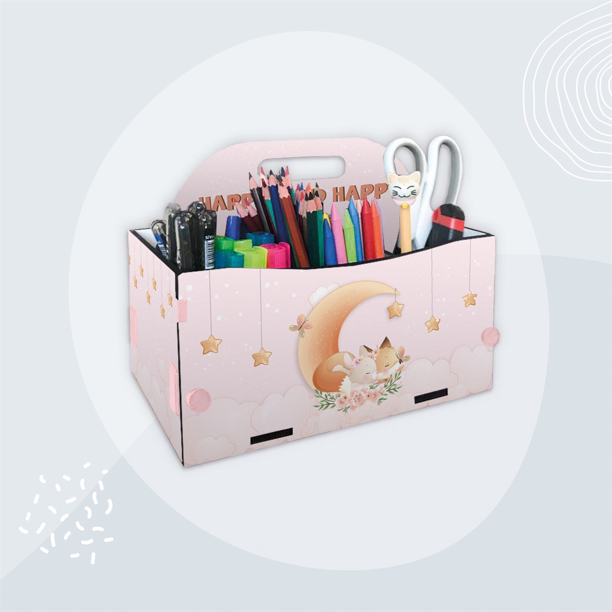 POPCORN KALEMLİK ORGANİZER FOX&BUNNY