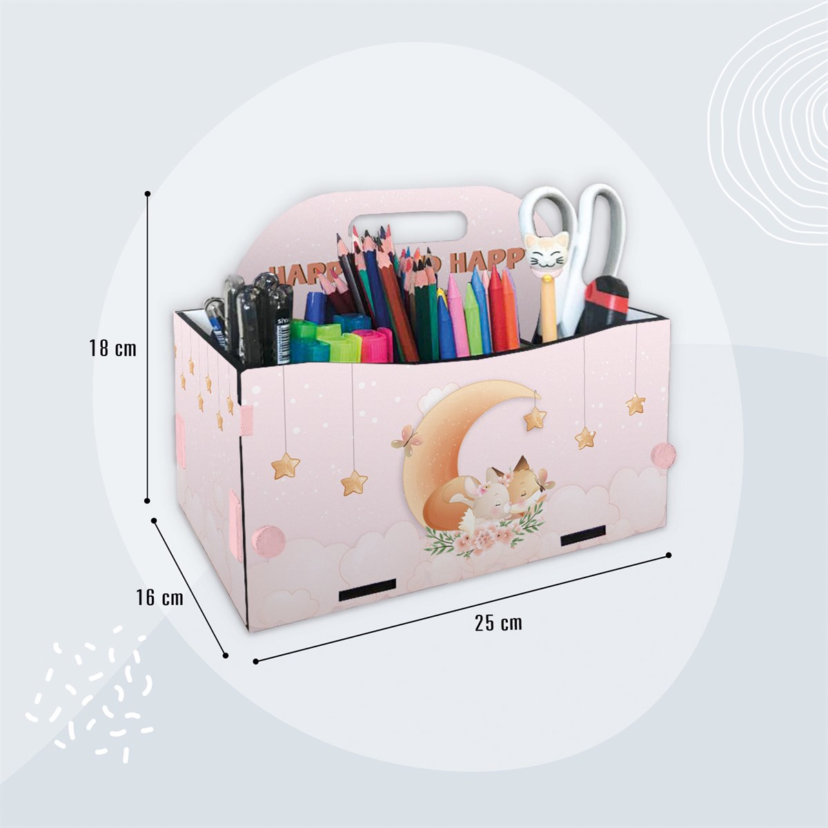 POPCORN KALEMLİK ORGANİZER FOX&BUNNY