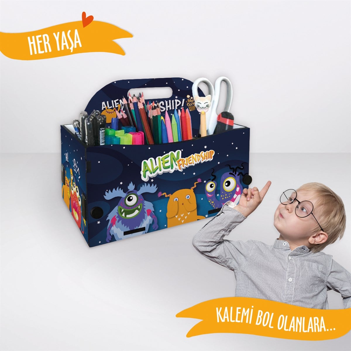 POPCORN KALEMLİK ORGANİZER GEZEGENLER