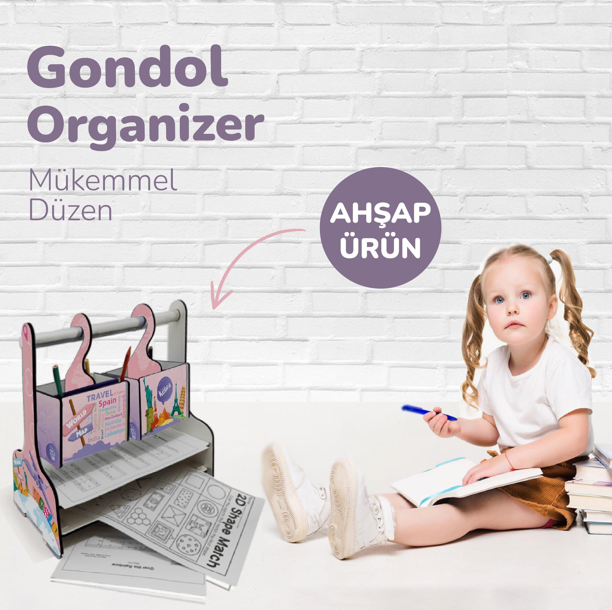 POPCORN WORLD MAP GONDOL ORGANIZER