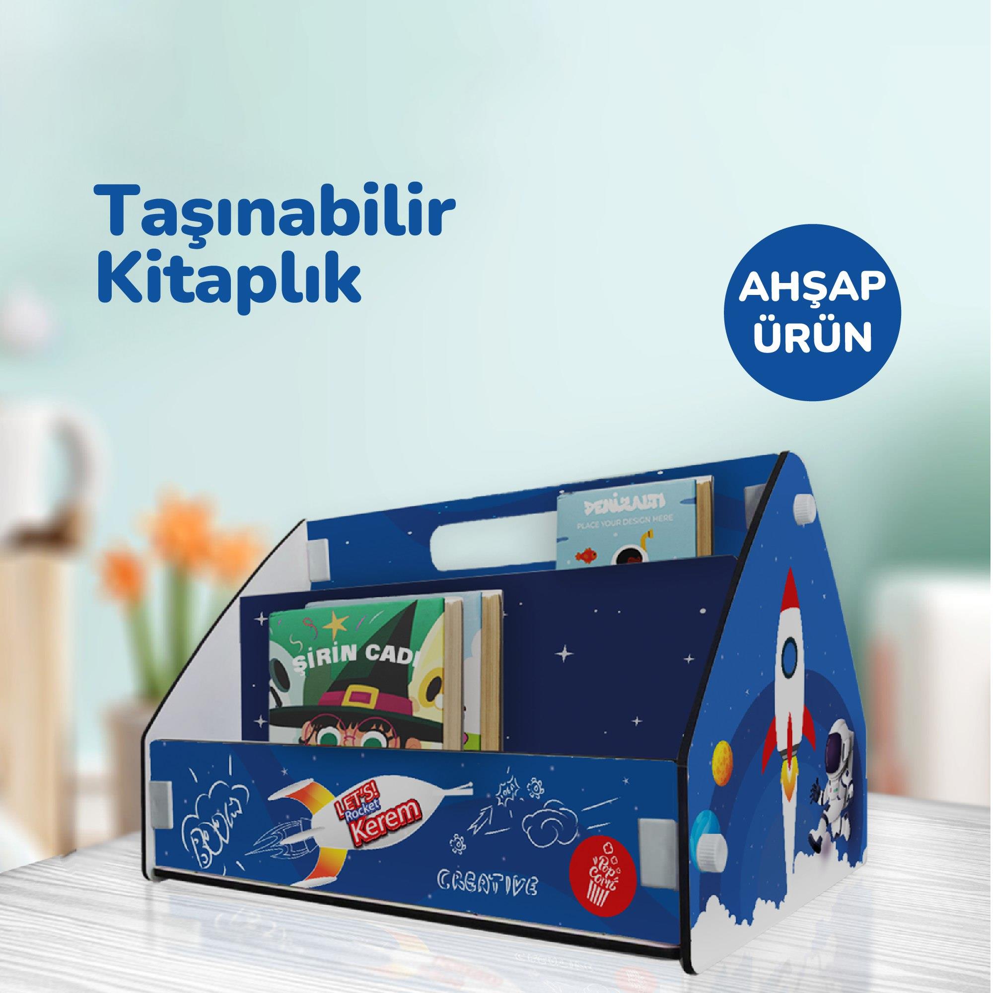 POPCORN TAŞINABİLİR KİTAPLIK ERKEK