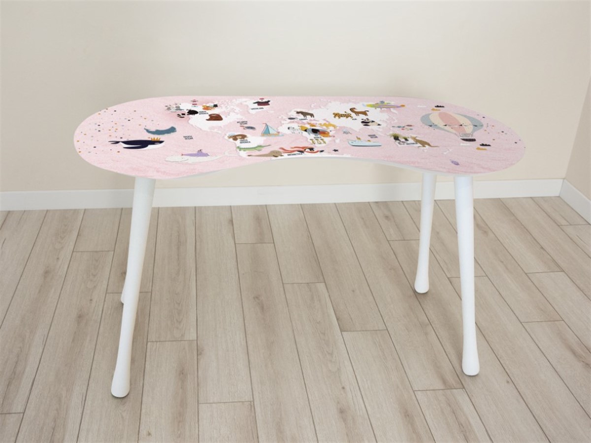 WORLD MAP KIZ ÇALIŞMA MASA SETİ