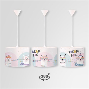 ALPACA DAİRE SARKIT AYDINLATMA (LARGE)