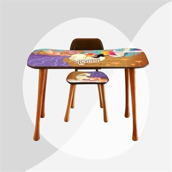 Back to School Kız Çalışma Masa Seti (5-9 Yaş)