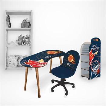 BASKETBALL LOU KİTAPLIK - SEPERATÖRLÜ