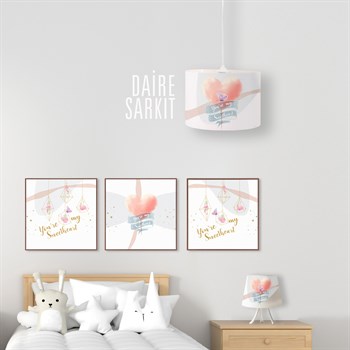 COTTON CANDY DAİRE SARKIT AYDINLATMA (LARGE)