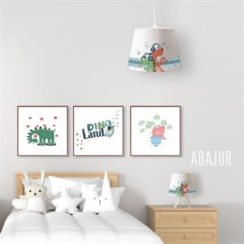 CUTE DINO KONİK ABAJUR