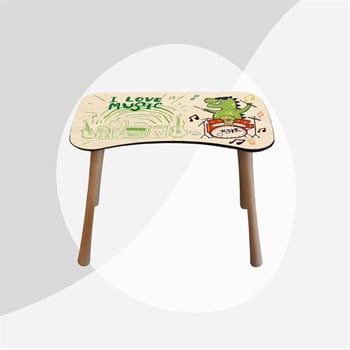 Drums Sandalyeli Aktivite Masa Seti (2-4 Yaş)