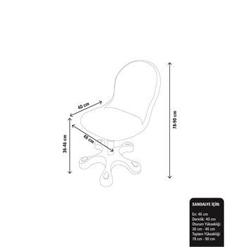 FLAMİNGO ÇALIŞMA SANDALYESİ (8-14 YAŞ)