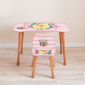 Flamingolar Çalışma Masa Seti (5-9 Yaş)