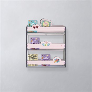 FLAMİNGOLAR ÜÇLÜ DUVAR RAFI