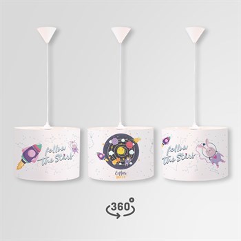 GIRL IN SPACE DAİRE SARKIT AYDINLATMA (LARGE)