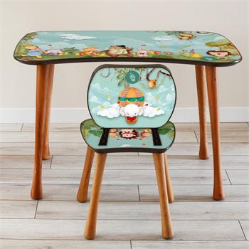 Jungle Erkek Çalışma Masa Seti (5-9 Yaş)