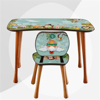 Jungle Erkek Çalışma Masa Seti (5-9 Yaş)