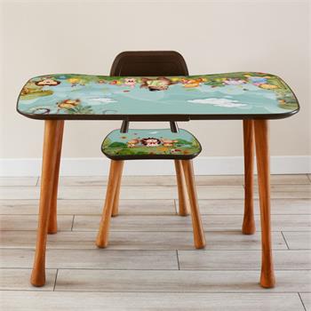 Jungle Erkek Çalışma Masa Seti (5-9 Yaş)
