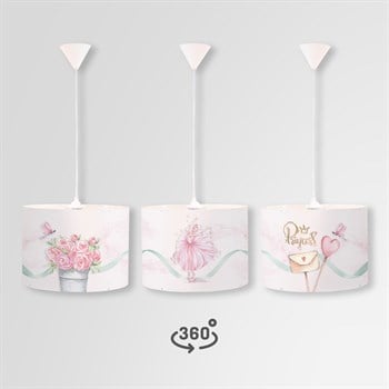 OCEAN BALLERINA DAİRE SARKIT AYDINLATMA (LARGE)