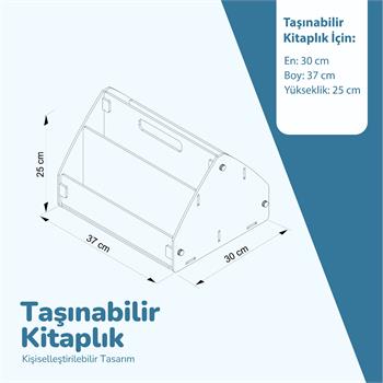 POPCORN TAŞINABİLİR KİTAPLIK CUF CUF