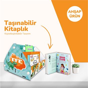 POPCORN TAŞINABİLİR KİTAPLIK DİNO