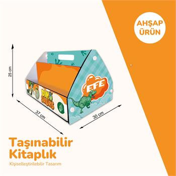 POPCORN TAŞINABİLİR KİTAPLIK DİNO