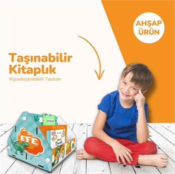 POPCORN TAŞINABİLİR KİTAPLIK DİNO