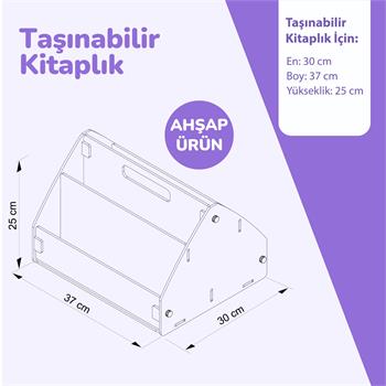 POPCORN TAŞINABİLİR KİTAPLIK KIZ