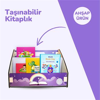 POPCORN TAŞINABİLİR KİTAPLIK KIZ