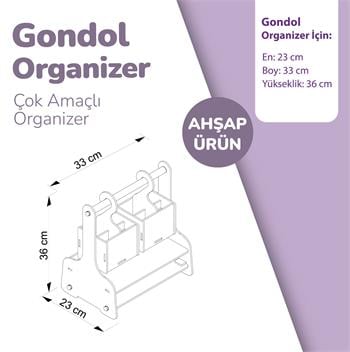 POPCORN WORLD MAP GONDOL ORGANIZER