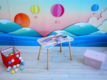 POWER GIRL TABURELİ MASA SETİ (2-4 YAŞ)