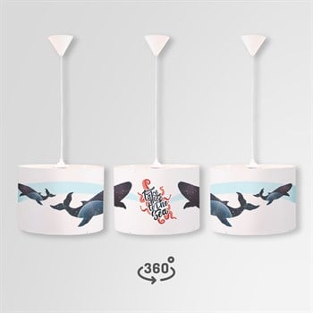 SCUBA DAİRE SARKIT AYDINLATMA (LARGE)