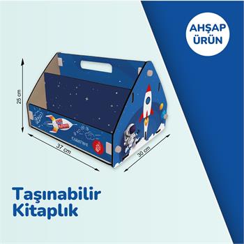 POPCORN TAŞINABİLİR KİTAPLIK ERKEK