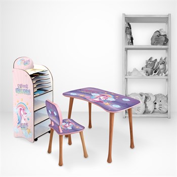 UNICORN LOU KİTAPLIK - SEPERATÖRLÜ