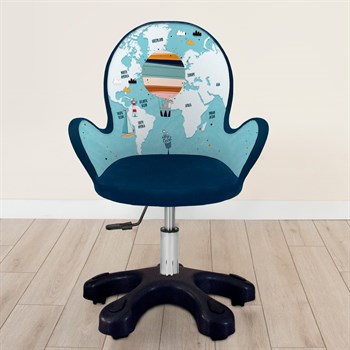 WORLD MAP ERKEK ÇALIŞMA SANDALYESİ (8-14 YAŞ)