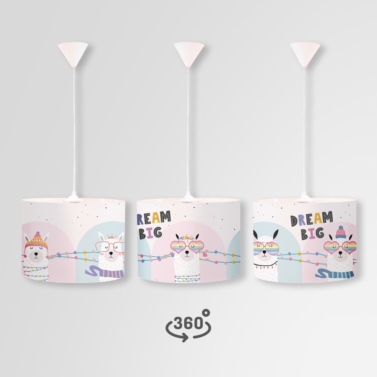 ALPACA DAİRE SARKIT AYDINLATMA (LARGE)