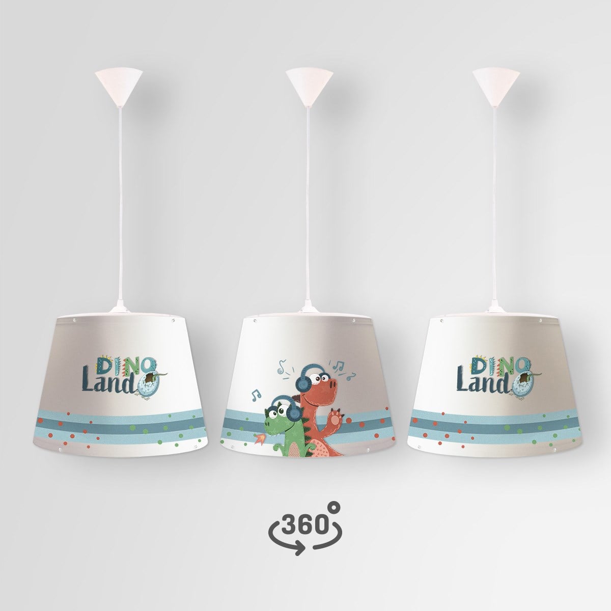 CUTE DINO KONİK SARKIT AYDINLATMA (LARGE)