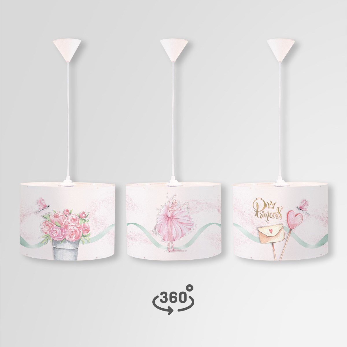 OCEAN BALLERINA DAİRE SARKIT AYDINLATMA (LARGE)
