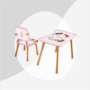 Apple Pati Sandalyeli Aktivite Masa Seti (2-4 Yaş)