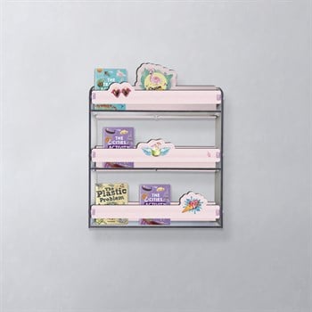 FLAMİNGOLAR ÜÇLÜ DUVAR RAFI